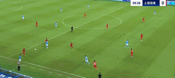 中超半场：李宁抽射破门，蒯纪闻失良机，上海海港暂0-1深圳新鹏城